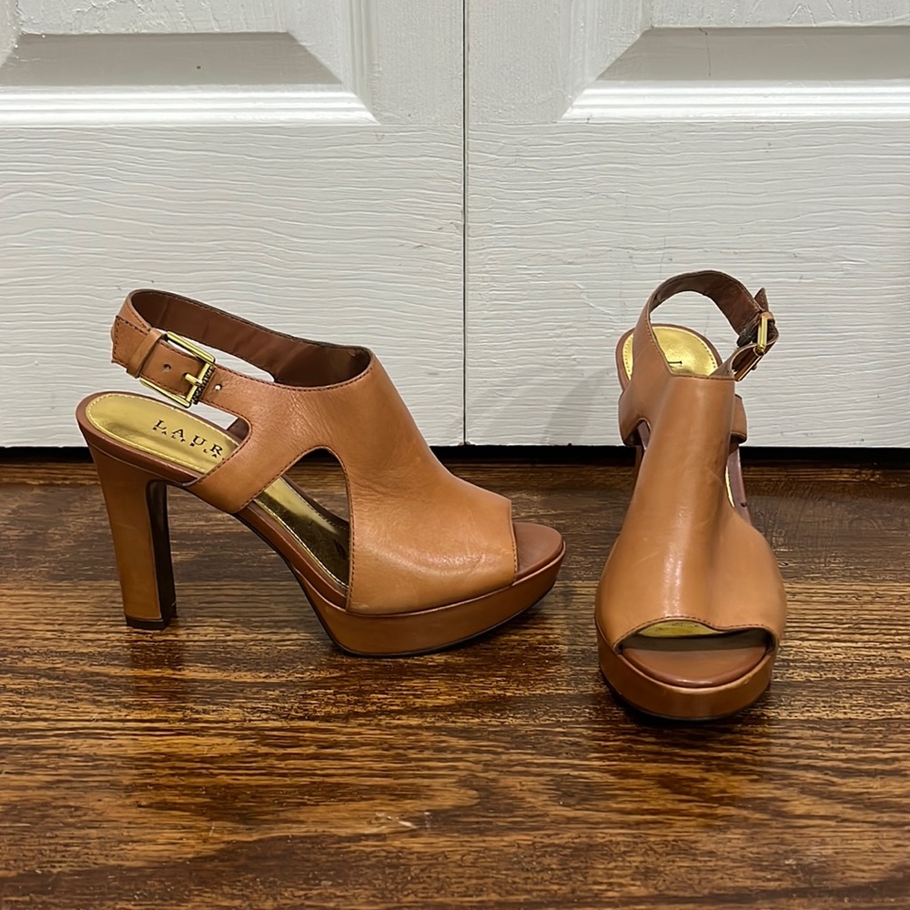 Ralph Lauren Leather Heels